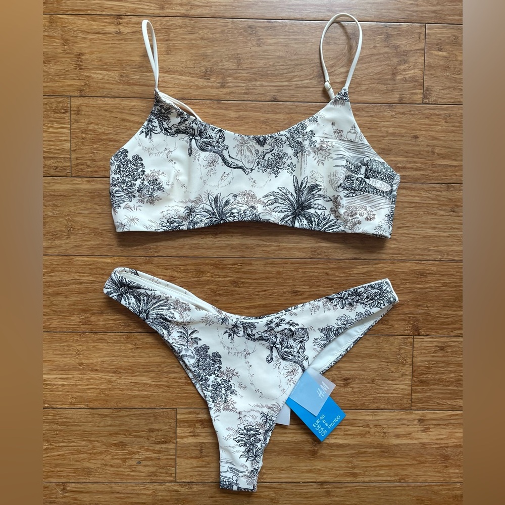 NWT Toile Print Bikini H&M